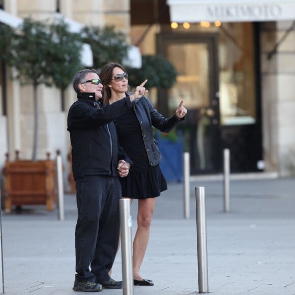 Robin WIlliams et sa femme Susan Schneider à Paris, le 25 novembre 2011