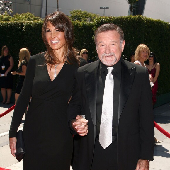 Robin Williams et sa femme Susan Schneider à la 62e édition des Creative Emmy Awards, le 21 août 2010 à Los Angeles