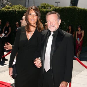 Robin Williams et sa femme Susan Schneider à la 62e édition des Creative Emmy Awards, le 21 août 2010 à Los Angeles