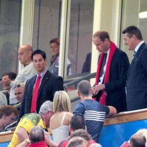 Le prince William au Millennium Stadium de Cardiff lors de la victoire du Pays de Galles contre les Fidji le 1er octobre 2015