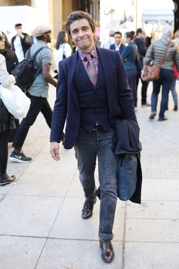 Ariel Wizman lors du défilé Isabel Marant (collection prêt-à-porter printemps-été 2016, au Palais-Royal. Paris, le 2 octobre 2015.