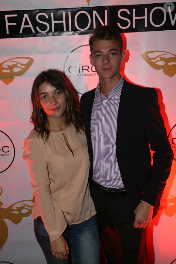 Léonard Trierweiler et sa petite amie Julie à la soirée Kate Bee au Vip Room Paris, le 3 octobre 2015
