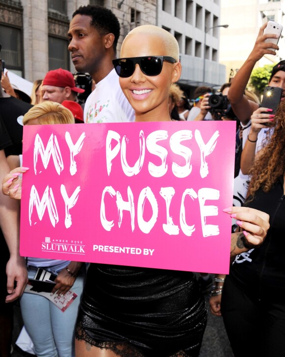 Amber Rose - Marche des salopes organisée par Amber Rose dans les rues de Los Angeles, le 3 octobre 2015