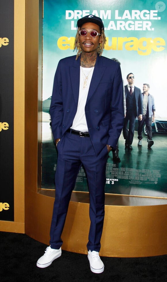 Wiz Khalifa - Première du film "Entourage" à Los Angeles, le 1er juin 2015.