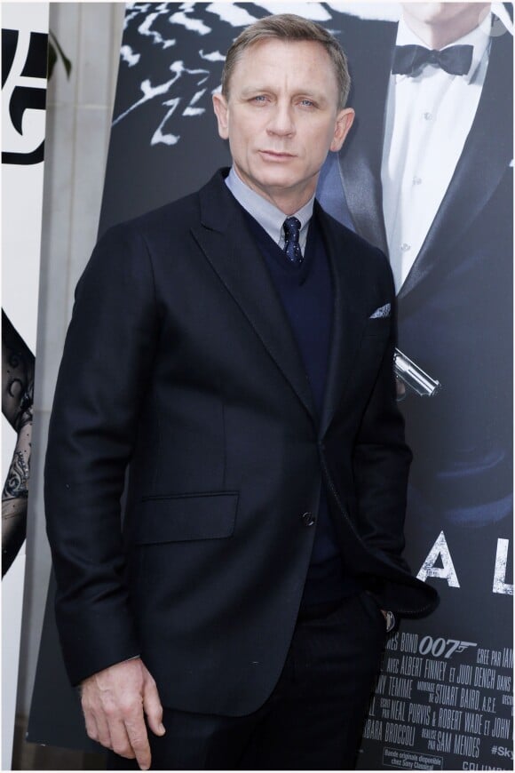 Daniel Craig à Paris le 25 Octobre 2012.