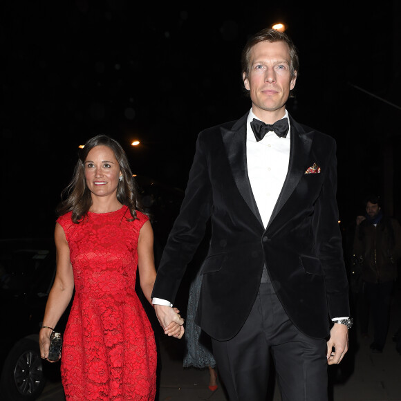 Pippa Middleton et son compagnon Nico Jackson - Soirée de la "British Heart Foundation Roll Out The Red Ball" à Londres le 10 février 2015.