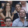 Pippa Middleton et son compagnon Nico Jackson assistent au tournoi de Wimbledon le 5 juillet 2013.