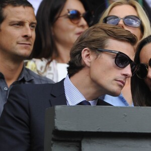 Pippa Middleton et Nico Jackson à Wimbledon, le 6 juillet 2014