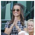 Pippa Middleton au tournoi de tennis de Wimbledon le 9 juillet 2015.