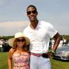 Adrienne et Chris Bosh, lors du Bridgehampton Polo Challenge de New York le 24 juillet 2010