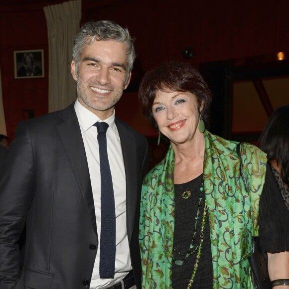 François Vincentelli et Anny Duperey - Soirée "Stars et Saveurs" à l'occasion de la nouvelle carte élaborée par le chef Pierre Gagnaire au Fouquet's à Paris le 12 octobre 2015.