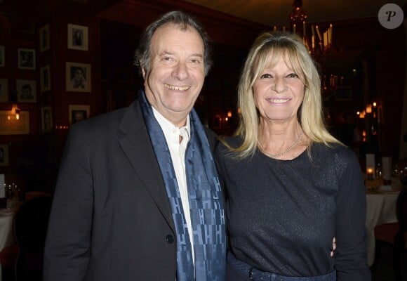 Daniel Russo et sa femme Lucie - Soirée "Stars et Saveurs" à l'occasion de la nouvelle carte élaborée par le chef Pierre Gagnaire au Fouquet's à Paris le 12 octobre 2015.