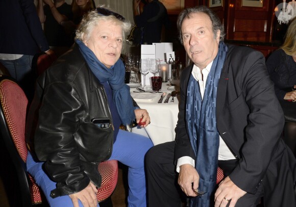 Josée Dayan et Daniel Russo - Soirée "Stars et Saveurs" à l'occasion de la nouvelle carte élaborée par le chef Pierre Gagnaire au Fouquet's à Paris le 12 octobre 2015.