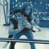 Priscilla Betti durant ses répétitions pour Danse avec les stars 6. Elle fait équipe avec Christophe Licata. Octobre 2015.