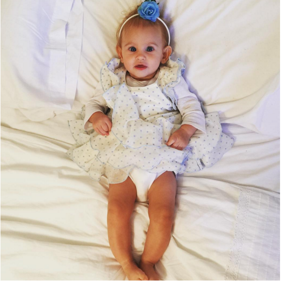 Bianca Balti fière de sa petite dernière née en avril 2014, Mia