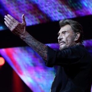 Photo Exclusive - Johnny Hallyday au palais Nikaia, premier concert de sa tournée "Rester Vivant" à Nice, le 2 octobre 2015.