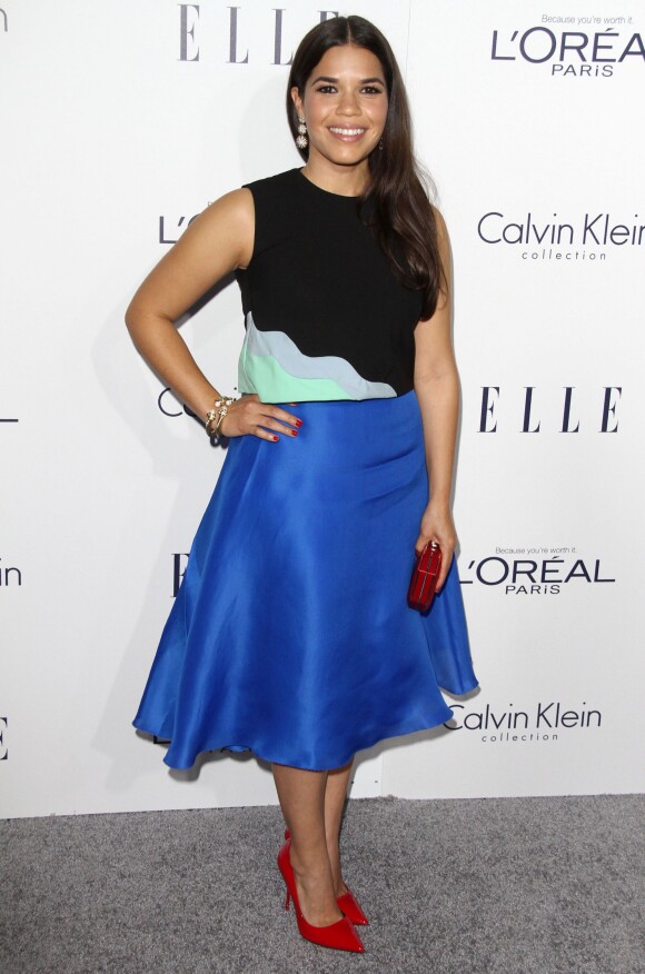 America Ferrera à la 22e soirée des "ELLE Women in Hollywood" à Beverly Hills, le 19 octobre 2015.