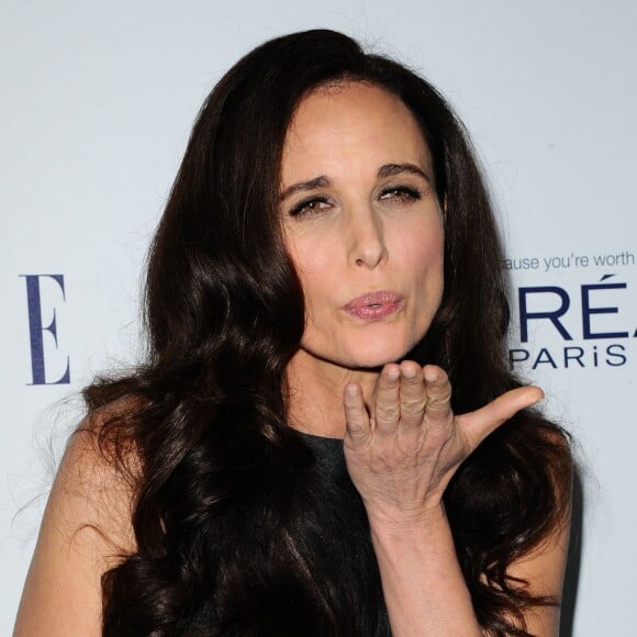 Andie MacDowell à la 22e soirée des "ELLE Women in Hollywood" à Beverly Hills, le 19 octobre 2015.