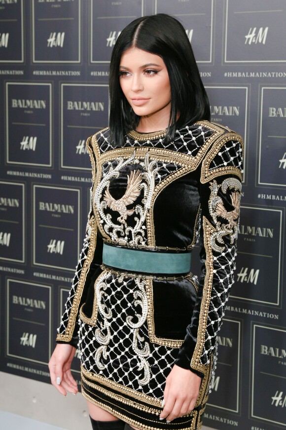 Kylie Jenner lors de la soirée Balmain x H&M à New York le 20 octobre 2015