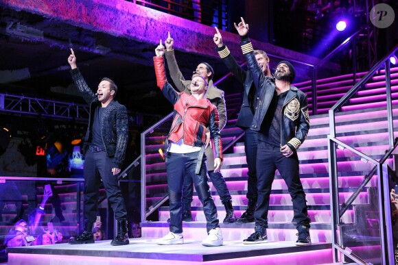 Le groupe Backstreet Boys a performé lors de la soirée Balmain x H&M à New York le 20 octobre 2015