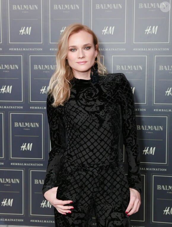 Diane Kruger lors de la soirée Balmain x H&M à New York le 20 octobre 2015