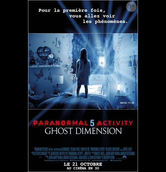Affiche de Paranormal Activity 5 : Ghost Dimension.
