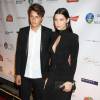 Bella Hadid et son frère Anwar Hadid - People au gala "Global Lyme Alliance - Uniting For A Lyme-Free World" à New York, le 8 octobre 2015.