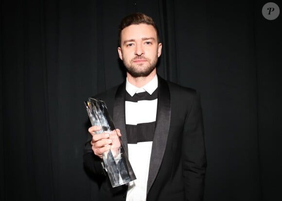Justin Timberlake pendant la soirée Fashion Group International Night Of Stars Gala au Cipriani Wall Street à New York le 22 octobre 2015.