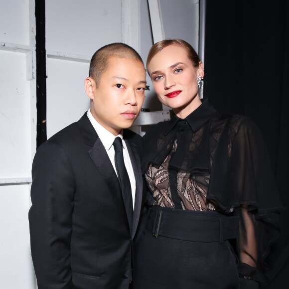 Jason Wu, Diane Kruger pendant la soirée Fashion Group International Night Of Stars Gala au Cipriani Wall Street à New York le 22 octobre 2015.