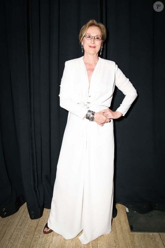 Meryl Streep pendant la soirée Fashion Group International Night Of Stars Gala au Cipriani Wall Street à New York le 22 octobre 2015.