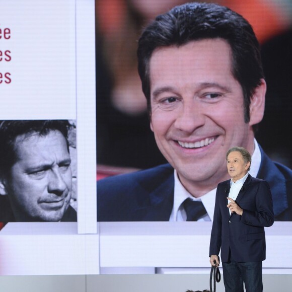 Laurent Gerra - Enregistrement de l'émission "Vivement Dimanche Prochain", consacrée à Laurent Gerra, à Paris le 21 octobre 2015. Diffusion le 25 octobre 2015 sur France 2.