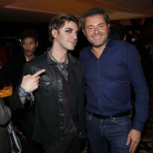 Exclusif - Mikelangelo Loconte et Jérôme Anthony - Richard Orlinski organise un dîner et une vente aux enchères pour le Sidaction "Ensemble contre le Sida" au restaurant La Gioia à Paris, le 21 octobre 2015. ©Marc Ausset-Lacroix/Bestimage.