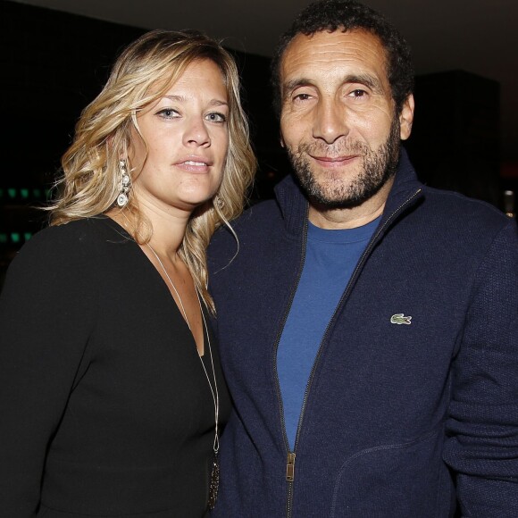 Exclusif - Zinedine Soualem et sa compagne Caroline Faindt - Richard Orlinski organise un dîner et une vente aux enchères pour le Sidaction "Ensemble contre le Sida" au restaurant La Gioia à Paris, le 21 octobre 2015. ©Marc Ausset-Lacroix/Bestimage.