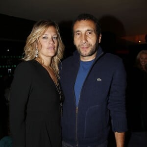 Exclusif - Zinedine Soualem et sa compagne Caroline Faindt - Richard Orlinski organise un dîner et une vente aux enchères pour le Sidaction "Ensemble contre le Sida" au restaurant La Gioia à Paris, le 21 octobre 2015. ©Marc Ausset-Lacroix/Bestimage.