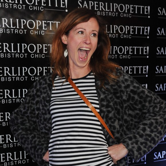 La décoratrice Sophie Ferjani - Inauguration du restaurant "Saperlipopette!" de Norbert Tarayre (Top Chef 3) à Puteaux, le 17 novembre 2014.