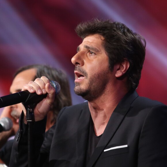 Exclusif - Patrick Fiori, lors de l'enregistrement de l'émission "Du côté de chez Dave" à La Plaine Saint Denis, le mardi 20 octobre 2015. Diffusion sur France 3 le dimanche 25 octobre 2015.