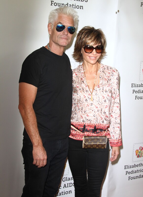Lisa Rinna et son mari Harry Hamlin - 26e soirée caritative "The Elizabeth Glaser Pediatric AIDS" à Los Angeles, le 25 octobre 2015