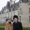 Exclusif - Gonzague Saint Bris et une amie lors de l'inauguration du Spa de l'Hôtel Château d'Augerville dans le Loiret, le 17 octobre 2015.