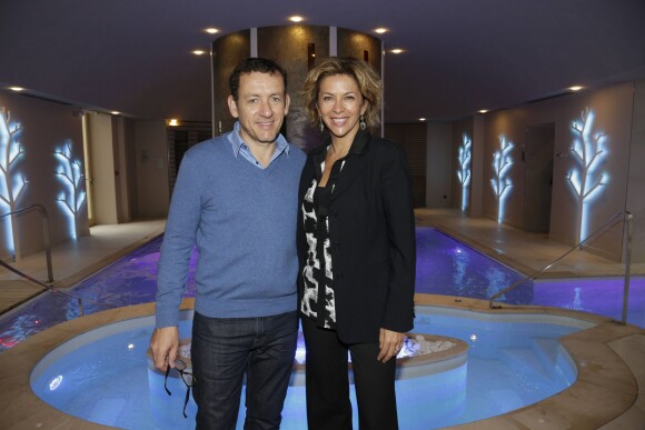 Exclusif - Dany Boon et Corinne Touzet lors de l'inauguration du Spa de l'Hôtel Château d'Augerville dans le Loiret, le 17 octobre 2015.