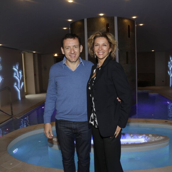 Exclusif - Dany Boon et Corinne Touzet lors de l'inauguration du Spa de l'Hôtel Château d'Augerville dans le Loiret, le 17 octobre 2015.