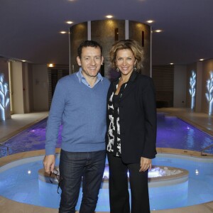 Exclusif - Dany Boon et Corinne Touzet lors de l'inauguration du Spa de l'Hôtel Château d'Augerville dans le Loiret, le 17 octobre 2015.