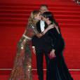Léa Seydoux, Daniel Craig et Monica Bellucci à l'avant-première mondiale de James Bond Spectre au Royal Albert Hall à Londres le 26 octobre 2015.
