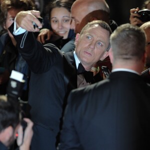 Daniel Craig à l'avant-première mondiale de James Bond Spectre au Royal Albert Hall à Londres le 26 octobre 2015.