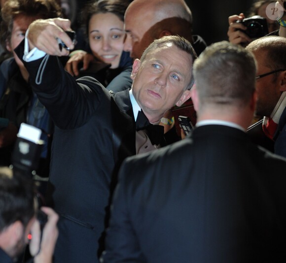 Daniel Craig à l'avant-première mondiale de James Bond Spectre au Royal Albert Hall à Londres le 26 octobre 2015.