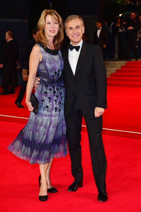 Christoph Waltz et sa femme Judith Holste à l'avant-première mondiale de James Bond Spectre au Royal Albert Hall à Londres le 26 octobre 2015.