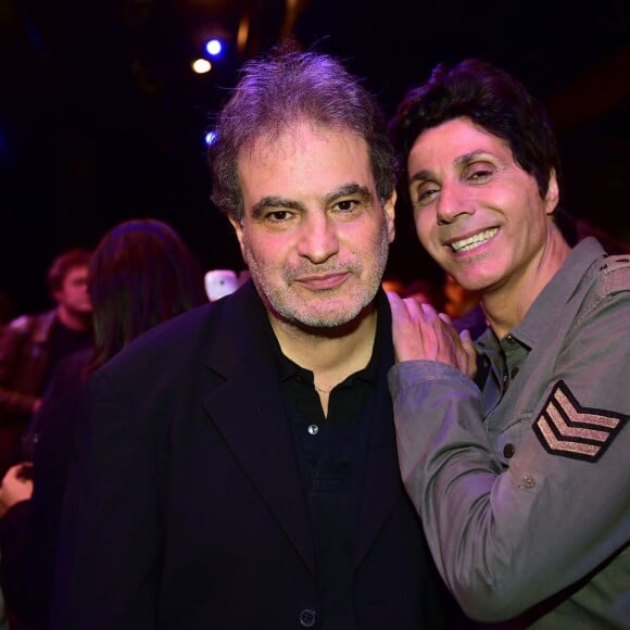 Exclusif - Raphaël Mezrahi et Jean-Luc Lahaye - La grande soirée de l'humour muet dans le cadre du Festival d'Humour de Paris au Théâtre des Feux de La Rampe à Paris le 26 octobre 2015. ©Giancarlo Gorassini/Bestimage
