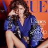 Sara Sampaio en couverture du numéro de novembre 2015 du magazine Vogue Portugal. Photo par Isabel Pinto.