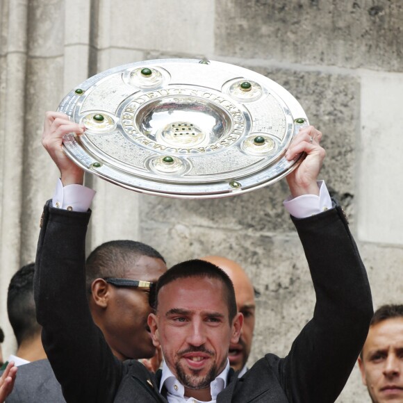 Franck Ribéry sur la Marienplatz de Munich, le 24 mai 2015