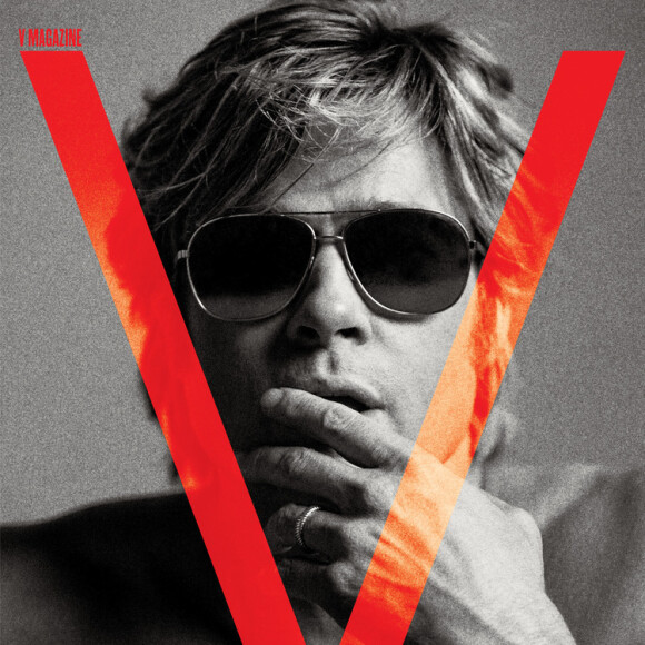Brad Pitt en couverture du V magazine, numéro hiver 2015/2016.