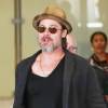 Brad Pitt à l'aéroport de LAX à Los Angeles le 15 mai 2015
